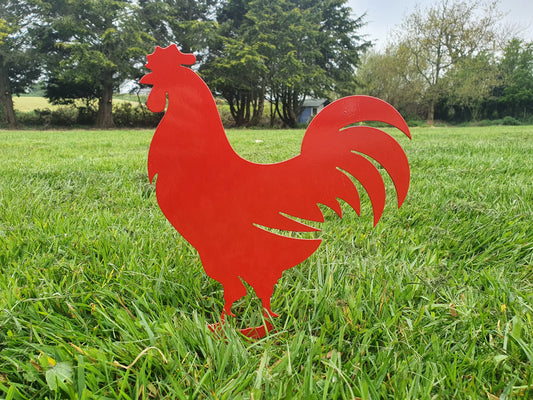 Rooster Garden Stake - End of line