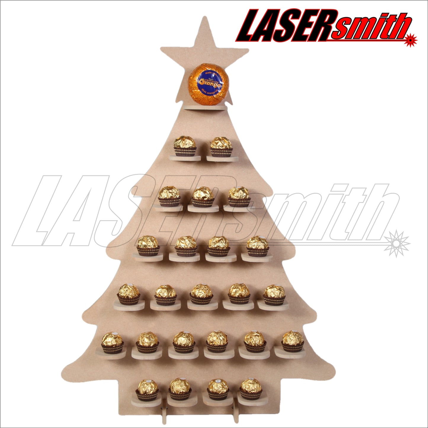 Christmas Tree Advent Calendar for Chocolate Eggs
