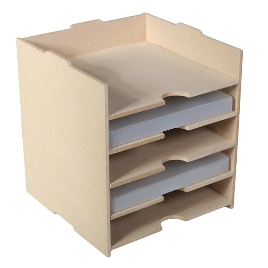 STORAGE FOR 8 X 8" PLASTIC STORAGE CONTAINERS FOR CRAFTING AND OFFICE USE