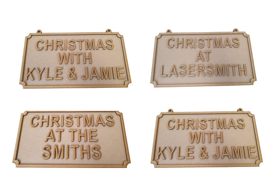 Personalised Christmas Road Signs - 2 Sizes