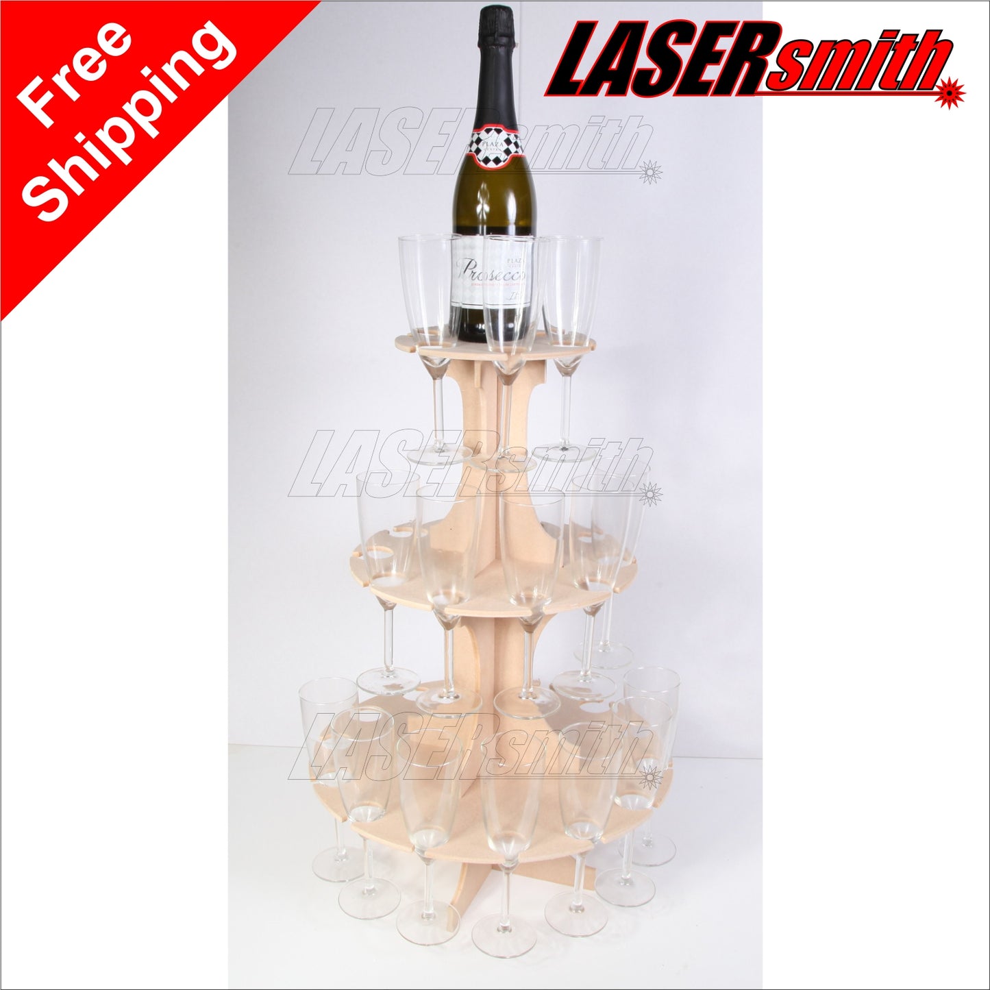 Champagne Flute Tower