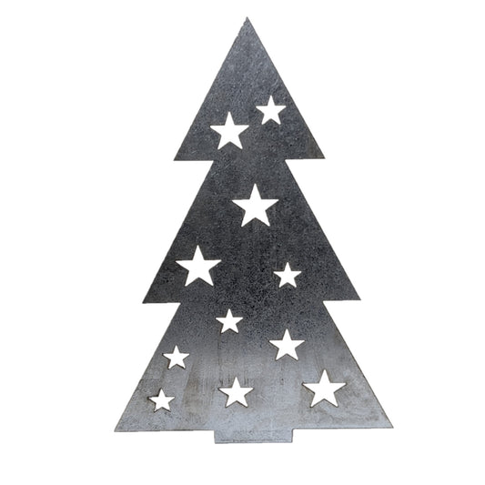 Metal Christmas Tree With Stars